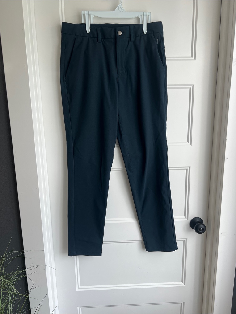 CRZ YOGA Men's Black Chinos - Slim Straight